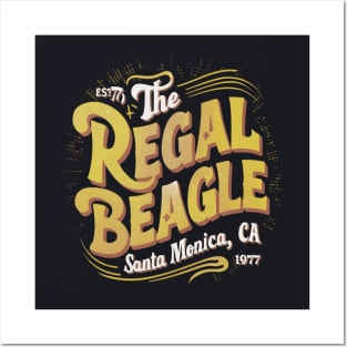 The Regal Beagle Santa Monica White yellow colors Posters and Art